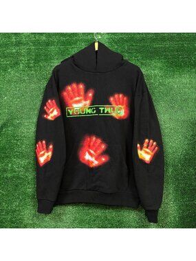 Young Thug UY Scuti Heat Hip-Hop Oversized Hoodie Size Medium